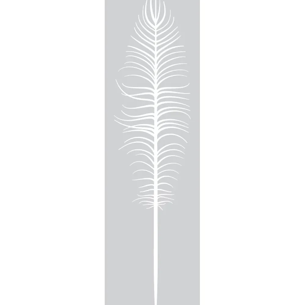 Ambiance Sticker Film Occultant Pour Vitrage<Film Fenêtre Anti Regard Occultant - PLUME - Stickers Autocollant Brise-Vue pour Vitre & Porte de Douche - 120x35cm