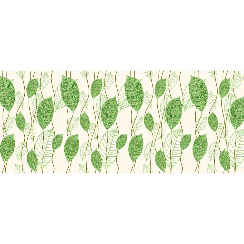 Ambiance Sticker Film Occultant Pour Vitrage<Film Fenêtre Anti Regard Occultant - FEUILLES VERTES - Stickers pour Vitres & Porte de Douche - 40x100cm