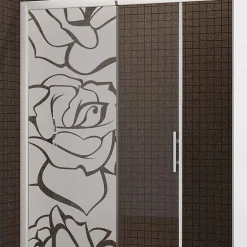 Ambiance Sticker Film Occultant Pour Vitrage<Film Fenêtre Anti Regard Occultant - ROSES - Stickers Autocollant Brise-Vue pour Vitre & Porte de Douche - 120x35cm