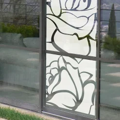 Ambiance Sticker Film Occultant Pour Vitrage<Film Fenêtre Anti Regard Occultant - ROSES - Stickers Autocollant Brise-Vue pour Vitre & Porte de Douche - 120x35cm