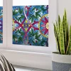 Ambiance Sticker Film Fenêtre Anti Regard Occultant - VITRAIL LIANES ET FLEURS - Stickers pour Vitres & Porte de Douche - 40x100cm- Film Occultant Pour Vitrage