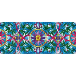 Ambiance Sticker Film Fenêtre Anti Regard Occultant - VITRAIL LIANES ET FLEURS - Stickers pour Vitres & Porte de Douche - 40x100cm- Film Occultant Pour Vitrage