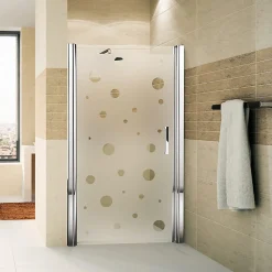 Ambiance Sticker Film Occultant Pour Vitrage<Film Fenêtre Anti Regard Occultant - PETITES BULLES - Stickers Autocollant Brise-Vue pour Vitre & Porte de Douche - 110x55cm