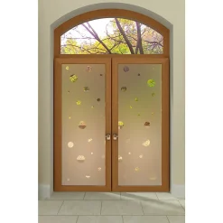 Ambiance Sticker Film Occultant Pour Vitrage<Film Fenêtre Anti Regard Occultant - PETITES BULLES - Stickers Autocollant Brise-Vue pour Vitre & Porte de Douche - 110x55cm