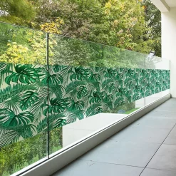 Ambiance Sticker Film Occultant Pour Vitrage<Film Fenêtre Anti Regard Occultant - FEUILLES DE PALMIER - Stickers pour Vitres & Porte de Douche - 40x200cm