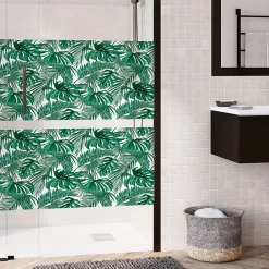 Ambiance Sticker Film Occultant Pour Vitrage<Film Fenêtre Anti Regard Occultant - FEUILLES DE PALMIER - Stickers pour Vitres & Porte de Douche - 40x200cm