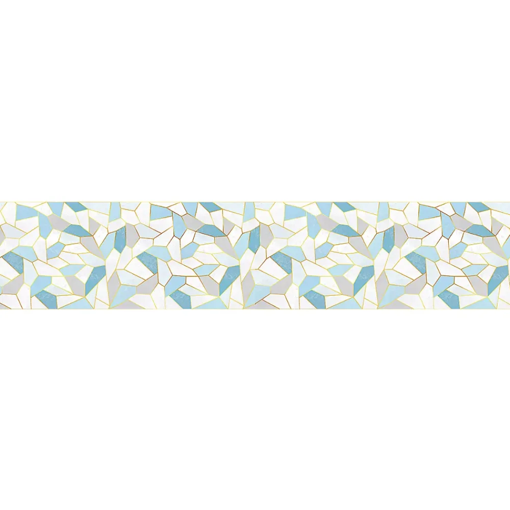 Ambiance Sticker Film Occultant Pour Vitrage<Film Fenêtre Anti Regard Occultant - VITRAIL BLEU XL - Stickers pour Vitres & Porte de Douche - 40x200cm