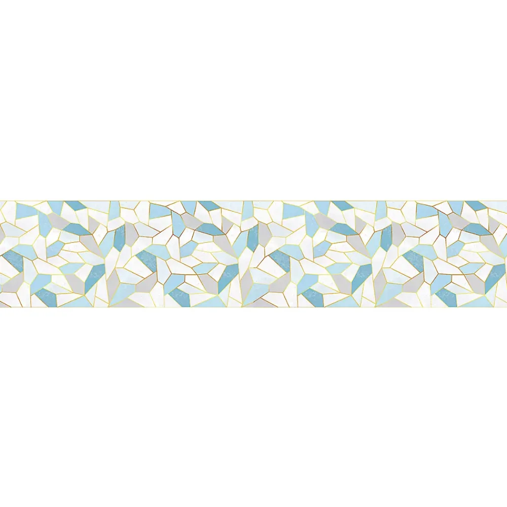Ambiance Sticker Film Occultant Pour Vitrage<Film Fenêtre Anti Regard Occultant - VITRAIL BLEU XL - Stickers pour Vitres & Porte de Douche - 40x200cm