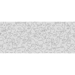 Ambiance Sticker Film Occultant Pour Vitrage<Film Fenêtre Anti Regard Occultant - VISAGES ABSTRAIT - Stickers pour Vitres & Porte de Douche - 40x100cm