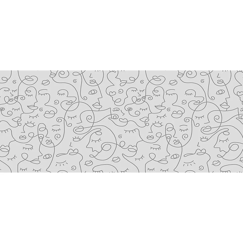 Ambiance Sticker Film Occultant Pour Vitrage<Film Fenêtre Anti Regard Occultant - VISAGES ABSTRAIT - Stickers pour Vitres & Porte de Douche - 40x100cm