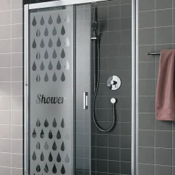 Ambiance Sticker Film Occultant Pour Vitrage<Film Fenêtre Anti Regard Occultant - SHOWER - Stickers Autocollant Brise-Vue pour Vitre & Porte de Douche - 185x55cm