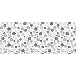 Ambiance Sticker Film Fenêtre Anti Regard Occultant - FLEURS NUANCES DE GRIS - Stickers pour Vitres & Porte de Douche - 40x100cm- Film Occultant Pour Vitrage