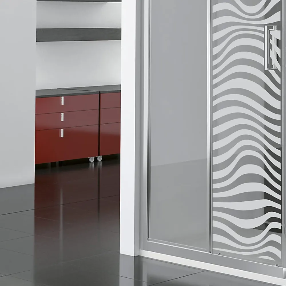 Ambiance Sticker Film Occultant Pour Vitrage<Film Fenêtre Anti Regard Occultant - ILLUSION OPTIQUE - Stickers Autocollant Brise-Vue pour Vitre & Porte de Douche - 55x185cm