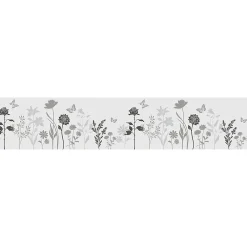 Ambiance Sticker Film Occultant Pour Vitrage<Film Fenêtre Anti Regard Occultant - FLEURS CHAMPÊTRE LONG - Stickers pour Vitres & Porte de Douche - 40X200cm