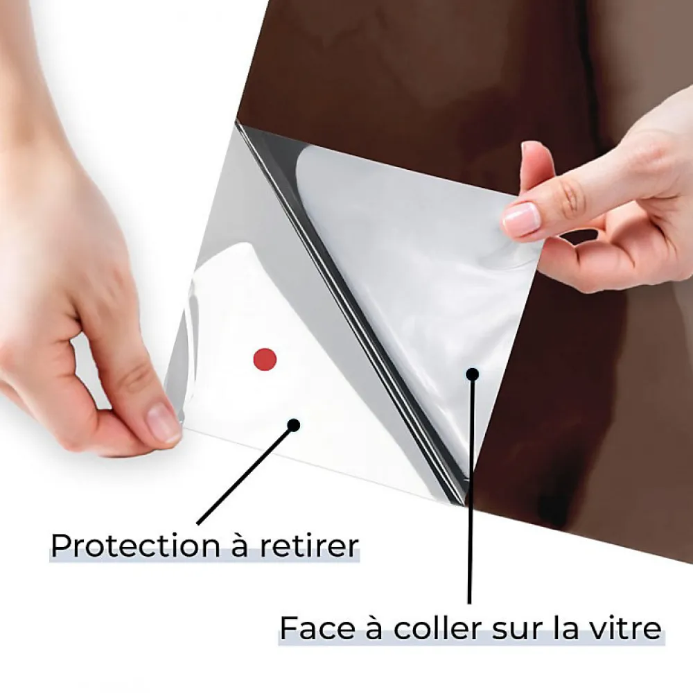 Film Occultant Pour Vitrage<Film miroir sans tain repositionnable pour grand vitrage - Bronze - 60 cm x 1 m - en Rouleau - DIMEXACT