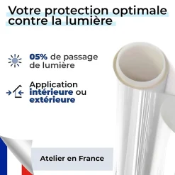 Film Occultant Pour Vitrage<Film occultant blanc brillant pour fenêtre - 152 cm x 5 m - en Rouleau - DIMEXACT