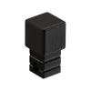 Ilcom Finition angulaire PQ en acier inoxydable pour profils Noir satiné - 10 mm x 10 mm- Profilé Carrelage