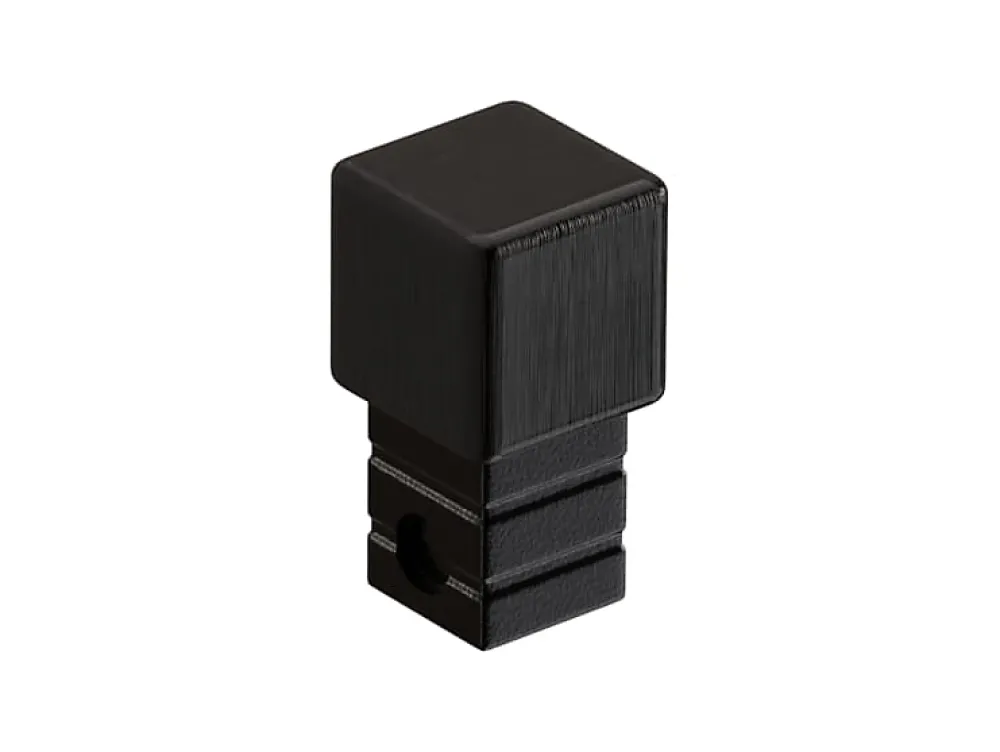 Ilcom Finition angulaire PQ en acier inoxydable pour profils Noir satiné - 0,8 mm x 0,8 mm- Profilé Carrelage