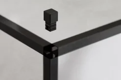 Ilcom Finition angulaire PQ en acier inoxydable pour profils Noir satiné - 0,8 mm x 0,8 mm- Profilé Carrelage