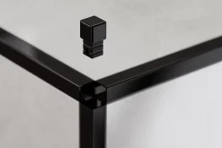 Ilcom Profilé Carrelage<Finition angulaire PQ en acier inoxydable pour profils Noir poli - 0,8 mm x 0,8 mm