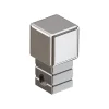 Ilcom Profilé Carrelage<Finition angulaire PQ en acier inoxydable pour profils Argent poli - 12 mm x 12 mm