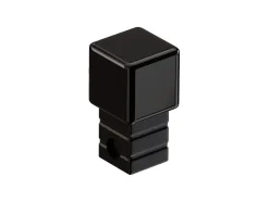 Ilcom Finition angulaire PQ en acier inoxydable pour profils Noir poli - 10 mm x 10 mm- Profilé Carrelage