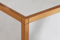 Ilcom Profilé Carrelage<Finition angulaire PQ en acier inoxydable pour profils Cuivre satiné - 0,8 mm x 0,8 mm