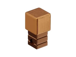Ilcom Profilé Carrelage<Finition angulaire rectifiée PQS en acier inoxydable pour profils Cuivre satiné - 10 mm x 10 mm