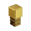Ilcom Finition angulaire rectifiée PQS en acier inoxydable pour profils Or satiné - 12 mm x 12 mm- Profilé Carrelage