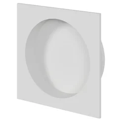 GoodHome Poignée De Porte<Galandage Carré à visser Irvil mat blanc Ø55.5mm