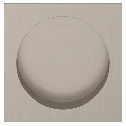 GoodHome Poignée De Porte<Galandage Carré à visser Irvil effet nickel satin gris Ø55.5mm