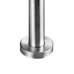Saniland Garde corps en inox 304 a 3 traverses Longueur 200 cm Fixation a plat pour terrasse ou escalier- Garde-Corps, Balustrade