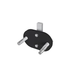 AICA Sanitaire Garde-corps - Aluminium Noir - 100cm - Avec 5 traverses et 1 main courante - Pour intérieur et extérieur - Fixation latérale- Accessoire D'Escalier