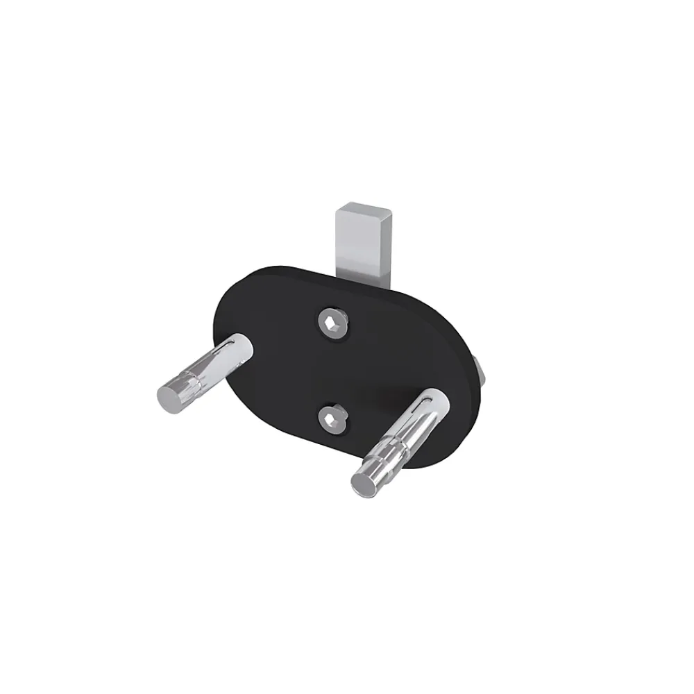 AICA Sanitaire Garde-corps - Aluminium Noir - 100cm - Avec 5 traverses et 1 main courante - Pour intérieur et extérieur - Fixation latérale- Accessoire D'Escalier