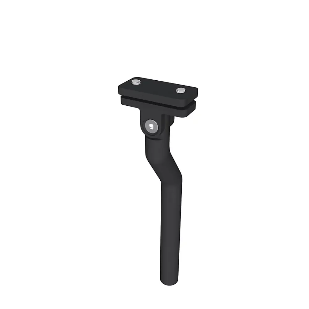 AICA Sanitaire Garde-corps - Aluminium Noir - 100cm - Avec 5 traverses et 1 main courante - Pour intérieur et extérieur - Fixation latérale- Accessoire D'Escalier