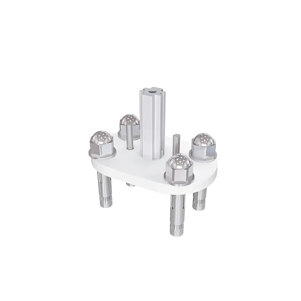 AICA Sanitaire Garde-corps - Pour intérieur et extérieur - Aluminium argenté - Avec 5 traverses et 1 main courante - 200cm - Fixation à plat- Accessoire D'Escalier