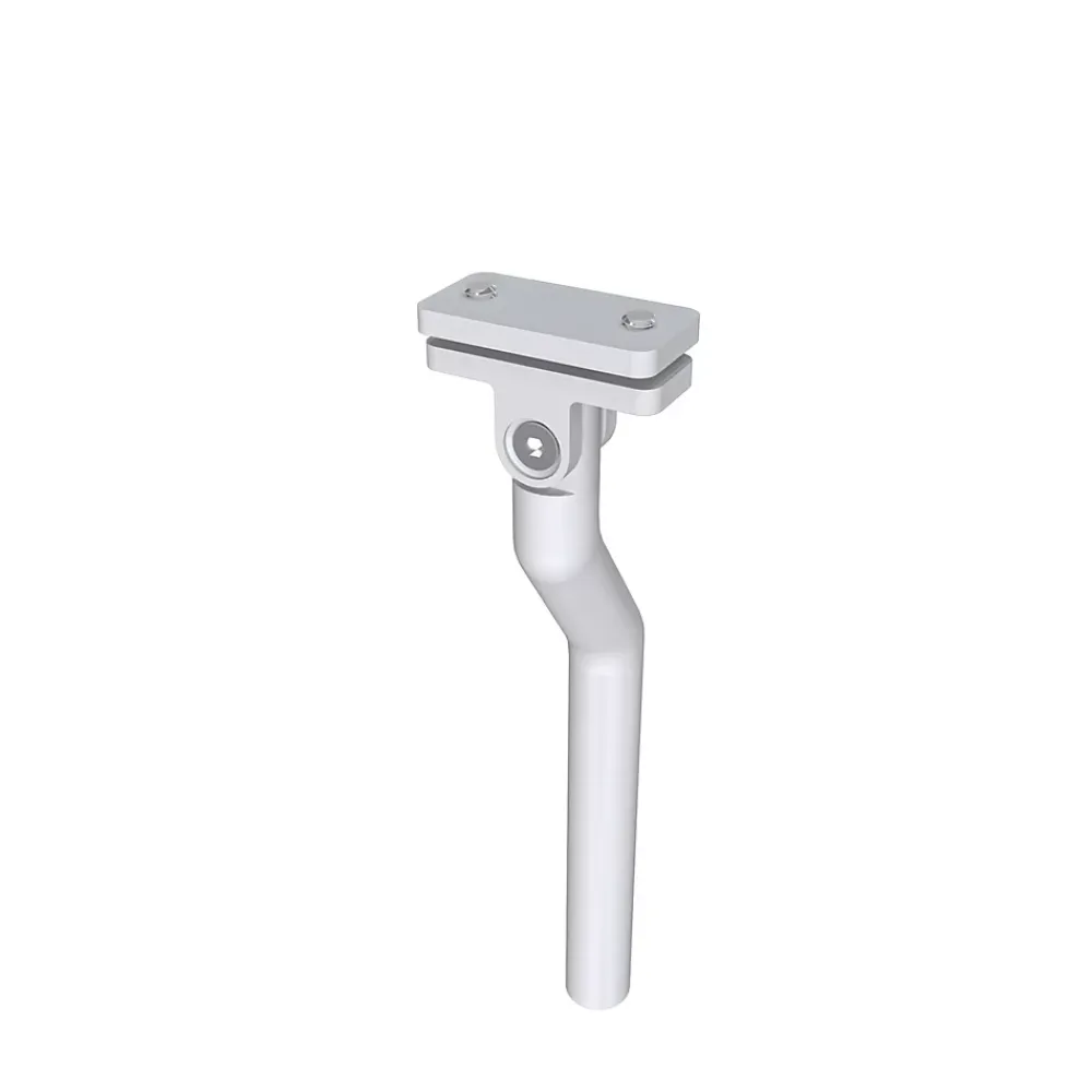 AICA Sanitaire Garde-corps - Pour intérieur et extérieur - Aluminium argenté - Avec 5 traverses et 1 main courante - 200cm - Fixation à plat- Accessoire D'Escalier