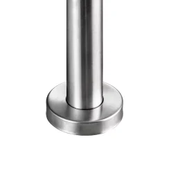 AICA Sanitaire Accessoire D'Escalier<Garde-corps 100cm avec main courante, en acier inoxydable 201, pour intérieur et extérieur, garde-corps avec 5 traverses