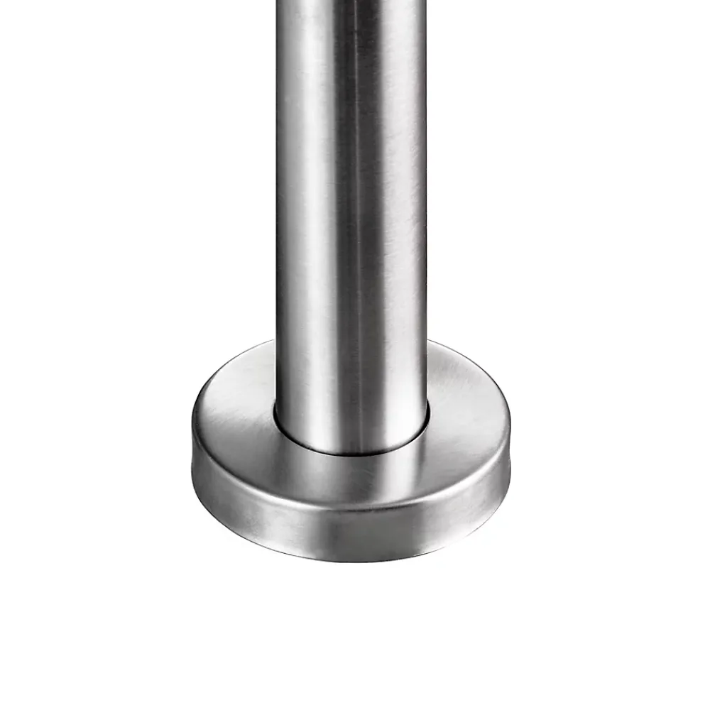 AICA Sanitaire Accessoire D'Escalier<Garde-corps 100cm avec main courante, en acier inoxydable 201, pour intérieur et extérieur, garde-corps avec 5 traverses