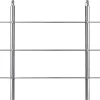 Nature Pro Garde-corps 80cm avec main courante, en acier inoxydable 201, pour intérieur et extérieur, garde-corps avec 3 traverses- Garde-Corps, Balustrade