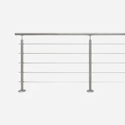 Kordo Garde-corps inox gris pose à plat, Inoca- Garde-Corps, Balustrade