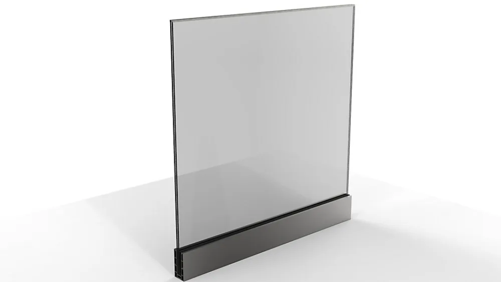 Home mat Garde-corps verre - Aluminium - Pose à la française au ML- Garde-Corps, Balustrade