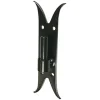 Afbat Volet Battant<Gond sur platine Ø 14 mm hauteur 220 mm queue de carpe - acier noir