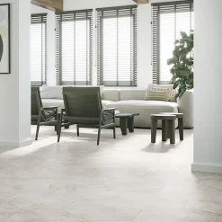 Lux Mosaic Carrelage Extérieur Et Terrasse<Grès Cérame Premium Format 56x48,5 Intérieur/Extérieur Arlet White Hexagonal Effet Travertin