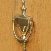 GoodHome Heurtoir de porte extérieur Tudy effet laiton doré H.180 mm x l.97 mm- Poignée De Porte Extérieure