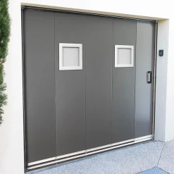 GoodHome Hublot pour porte de garage carré en PVC blanc l.29 x H.29 cm- Accessoire Pour Porte De Garage