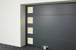 GoodHome Hublot pour porte de garage carré en PVC blanc l.29 x H.29 cm- Accessoire Pour Porte De Garage