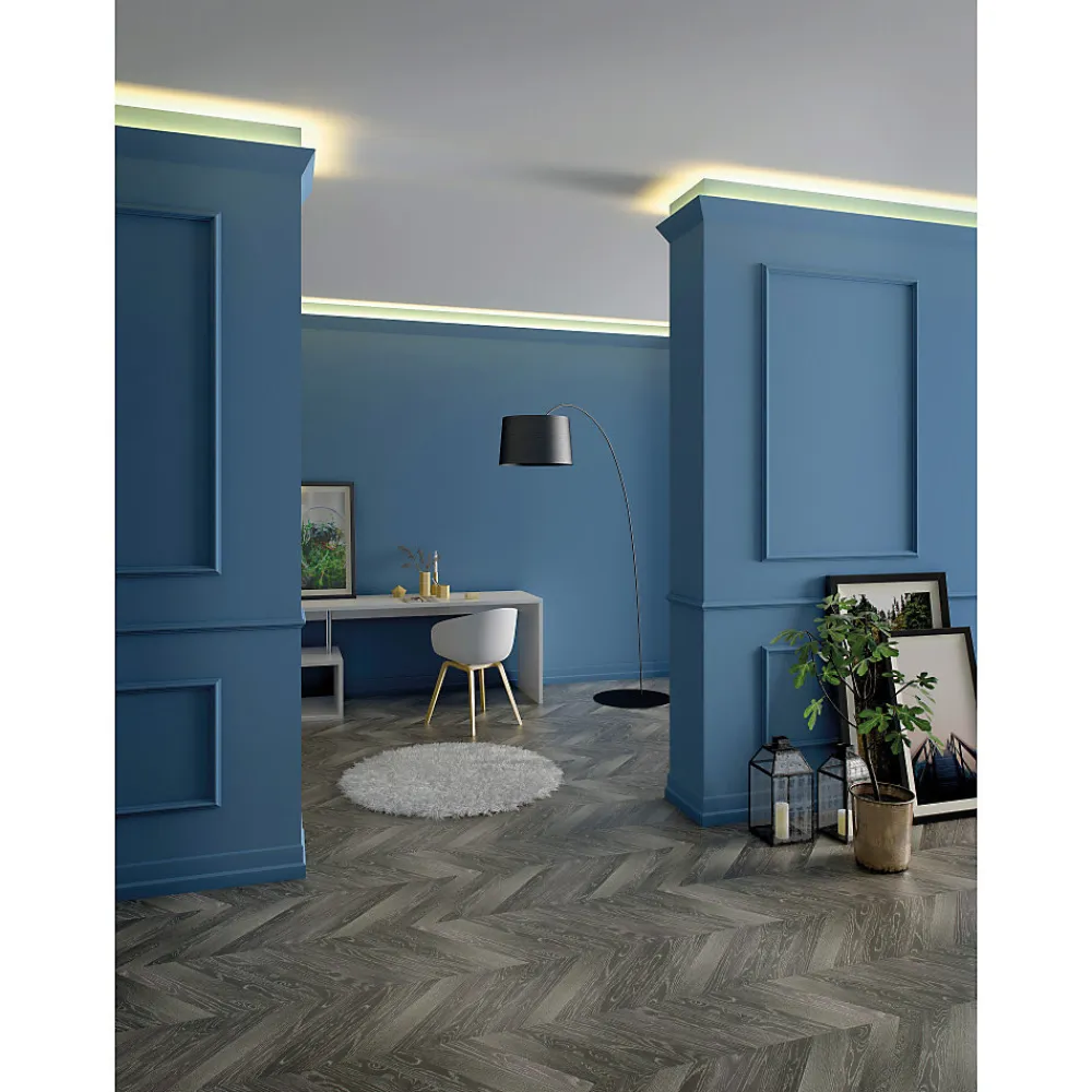 Noel & Marquet Moulure Et Rosace De Plafond<IL4 WALLSTYL Moulures de plafond Polystyrène HD Noël & Marquet 60 x 36 x 2000 - 1 pièce
