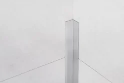 Ilcom Profilé décoratif Li Angle intérieur en acier inoxydable Argent satiné - 20 mm x 2700 mm x 0,65 ep.- Profilé Carrelage