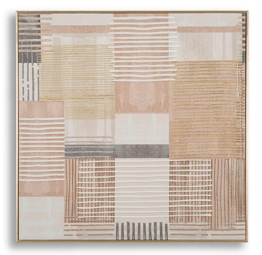 Mauro Ferretti Impression sur toile avec cadre 60x3x60 cm- Panneau Tasseau Bois
